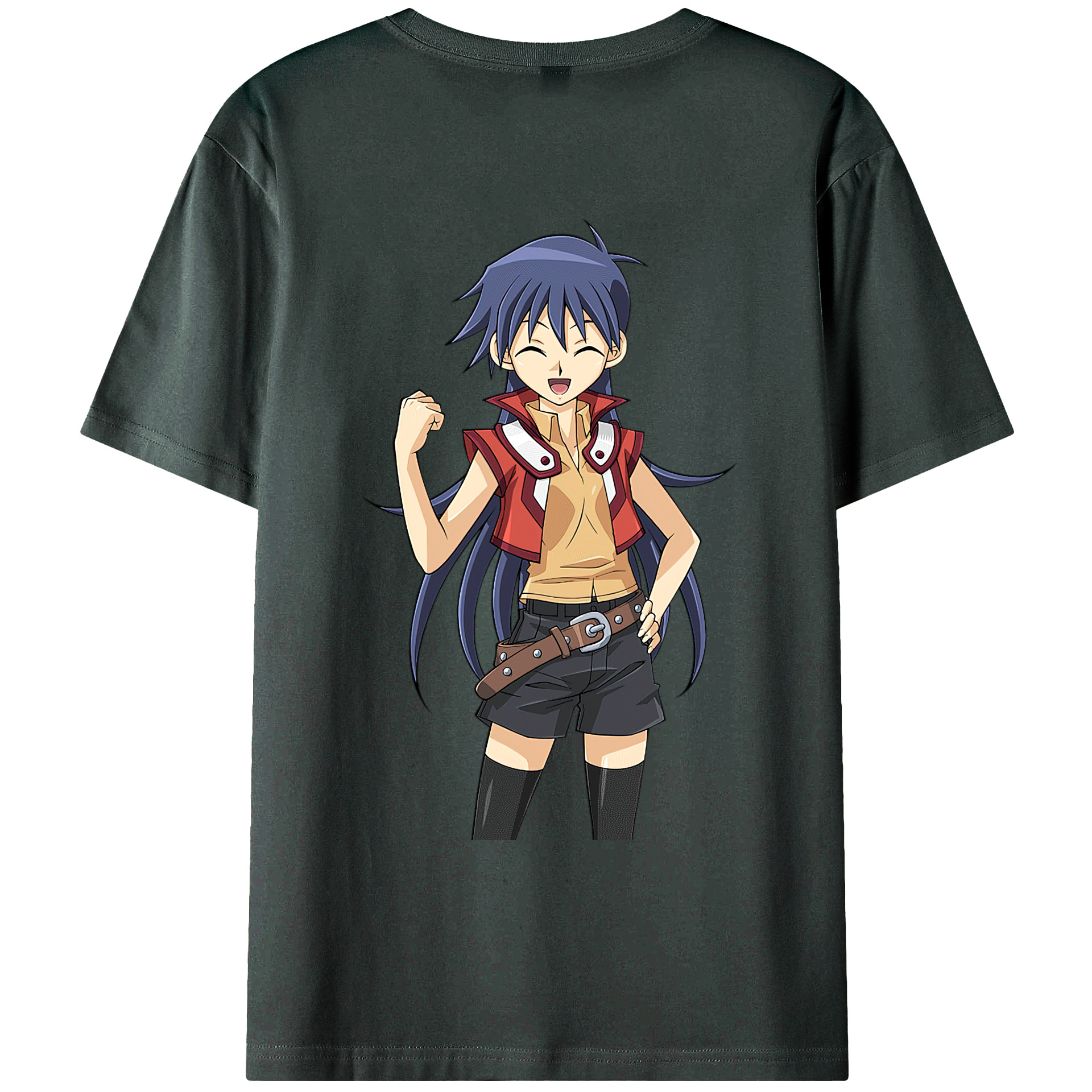 （画像用） 遊☆戯☆王 Yu-Gi-Oh! 綿100％ メンズ半袖Tシャツ（バックプリント） 通気性